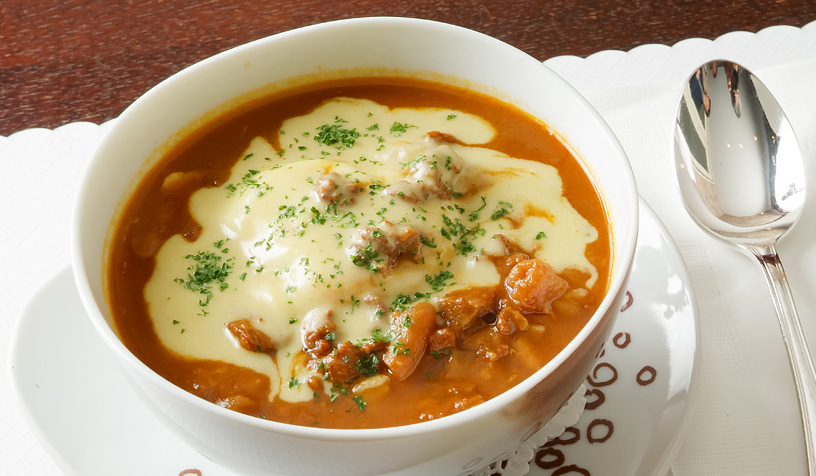 チキンカレー雑炊風