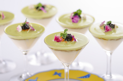 エディブルフラワーを使った前菜